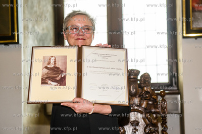 Gdansk. Wielka Sala Wety Ratusza Glownego Miasta. Uroczystosc...