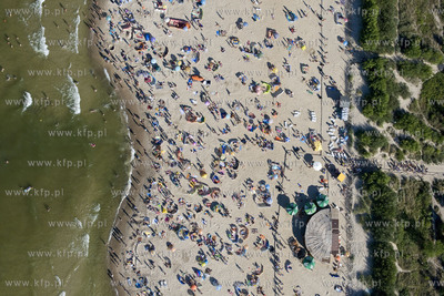 Dzien na plazy we Wladyslawowie. Seria zdjec autorstwa...