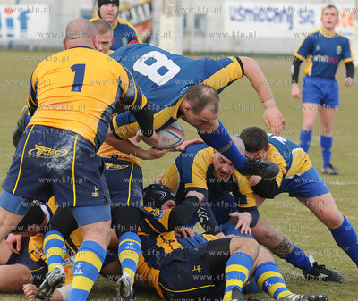 Liga Rugby. Stadion GOSiR w Gdyni. Mecz Arka Gdynia...