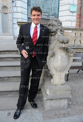 Gdansk. Dwor Artusa. Wreczenie Medali sw. Wojciecha...