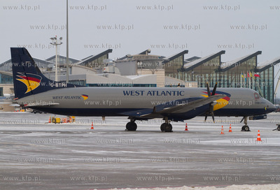 Gdansk, Rebiechowo. Akcja zima w Porcie Lotniczym Gdansk...