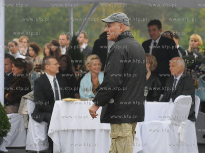 Andrzej Kotkowski na planie zdjeciowym filmu "Uklad...