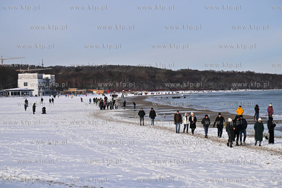 Sopot. Pierwszy śnieg w Sopocie. 04.12.2024 / fot....