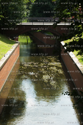 Gdansk, kanal Raduni w okolicy Targu Siennego, przy...
