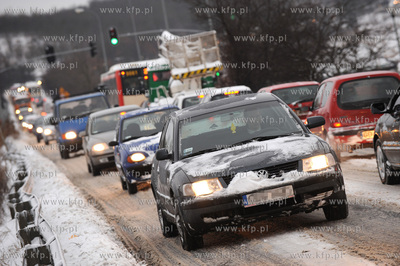 Gdansk, ul. Swietokrzyska, na wysokosci Lostowic. Drogowcy...