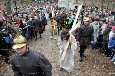 Wejherowo. Droga Krzyzowa. Inscenizacja Meki Panskiej...