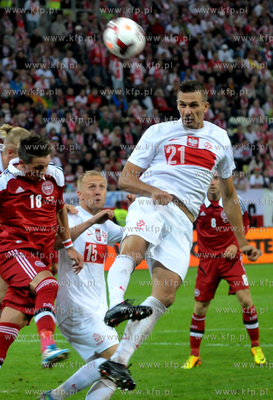 Gdansk. PGE Arena. Mecz towarzyski Polska- Dania. Nz....