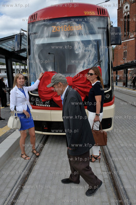 Pierwszy przejazd tramwaju nowa linią na trasie Siedlce...