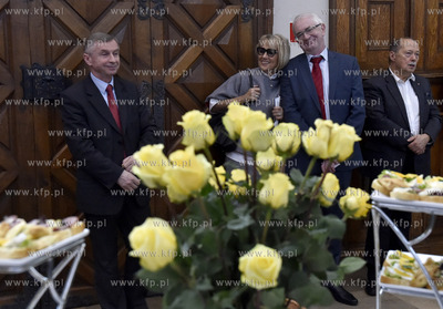 Gdańsk, Dwór Artusa. Noworoczna lampka szampana,...