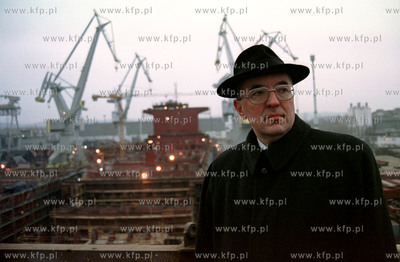 Janusz Szlantaprezes zarzadu Stocznia Gdynia S.A.18.01.2001fot....