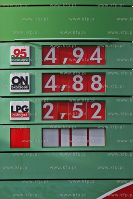 Stacja paliw Bliska na gdanskim Przymorzu.
03.11.2014
fot....