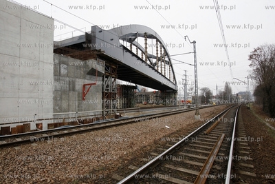 Budowa wiaduktu  Pomorskiej Kolei Metropolitalnej w...