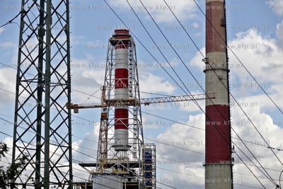 Budowa czwartego komina Elektrocieplowni Wybrzeze w...