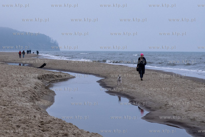 Sopot, plaża.  11.02.2024 / fot. Anna Rezulak / KFP