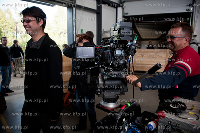 Gdynia. Plan zdjeciowy filmu pt Uklad Zamkniety w rezyserii...