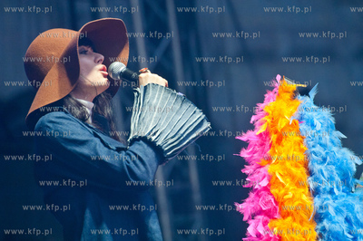 Gdansk. Scena przy Zielonej Bramie. Koncert Ani Rusowicz...