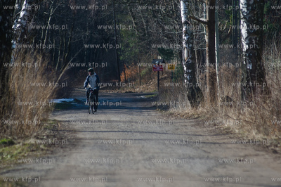 Gdansk. Oliwa, Trojmiejski Park Krajobrazowy. Sciezka...