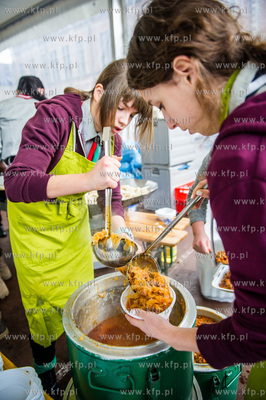 Gdansk. Targ Weglowy. XXIII Wigilia dla ubogich, samotnych...