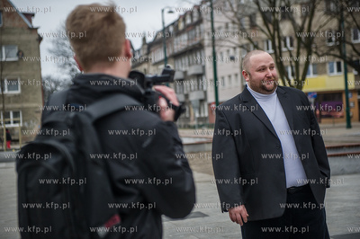 Gdansk. Nowy Port. Plac pralata Jana Gustkowicza. Kandydaci...