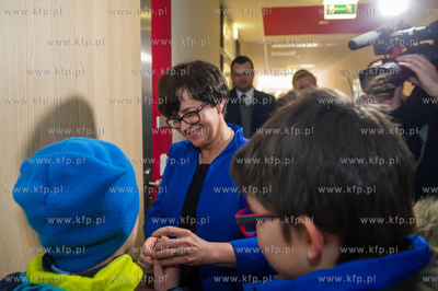Gdansk. Wizyta Minister Edukacji Narodowej Joanny Kluzik-Rostkowskiej...