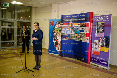 Gdanski Uniwersytet Medyczny. Konferencja prasowa Premier...