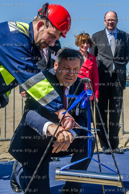 Gdansk. Terminal kontenerowy DCT. Uroczystosc inauguracji...