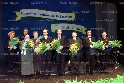   Radiowe osobowosci 2000 roku Radia Gdansk, od lewej...