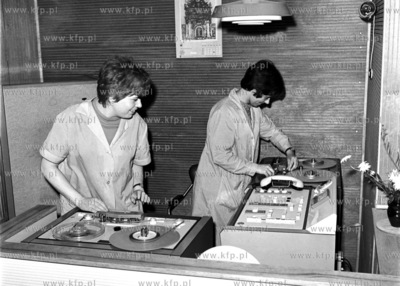 W studiu Radia Gdańsk. 
1960
0009630z
Fot. Zbigniew...