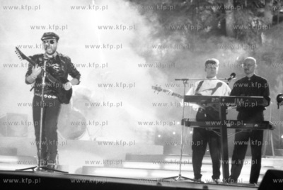 Koncert zespolu Kombi w Operze Lesnej w Sopocie. Nz...