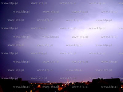 Burza nad Gdynia i Rumia. Potezne wyladowania atmosferyczne...