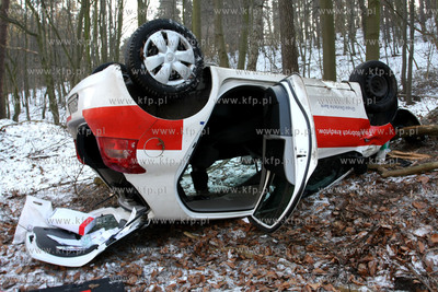 Gdynia, ul. Malokacka. Nz. Samochod marki Toyota wpadl...