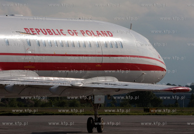 Gdansk, Rebiechowo. Nz. Tupolev Tu-154M Specjalny Pulk...