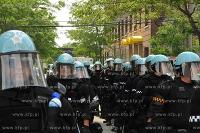 Chicago. Manifestacja przedstawicieli ruchu Okupuj...