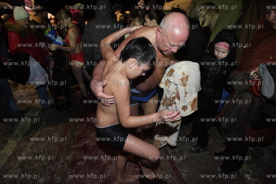 Kaliningrad, Rosja. Swieto Chrztu Panskiego podczas...