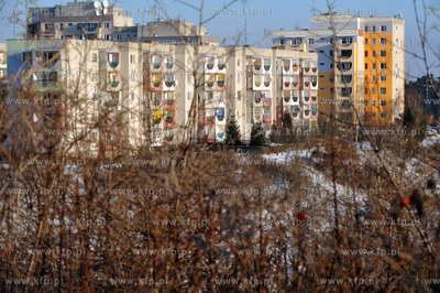 Osiedle Niedzwiednik zima w Gdansku. 03.01.2010 fot....