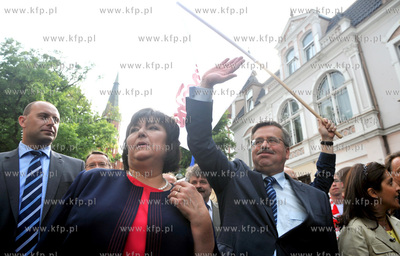 Sopot - zakonczenie kampanii wyborczej kandydata na...