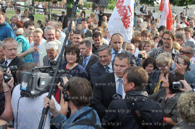 Sopot - zakonczenie kampanii wyborczej kandydata na...