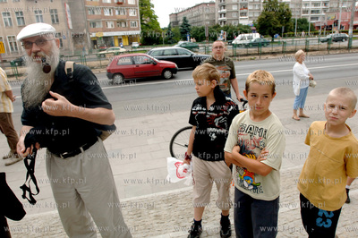Gdansk Wrzeszcz. Mieczyslaw Abramowicz na otwarciu...