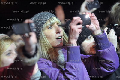 Zabawa sylwestrowa na Targu Weglowym w Gdansku.Na zakonczenie...