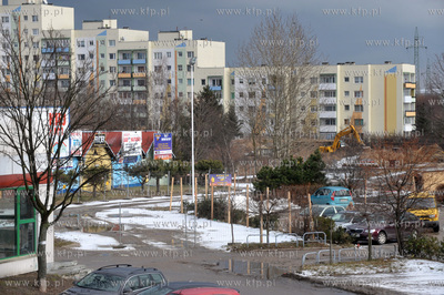Gdansk Zaspa.Poczatek budowy hali targowej tzw. Nowej...