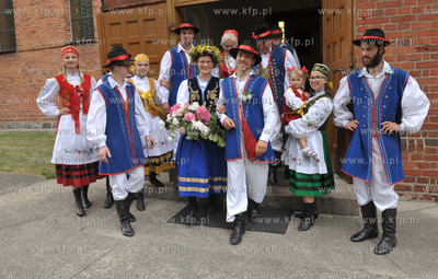 Chmielno. Kaszuby. Inscenizacja wesela kaszubskiego...