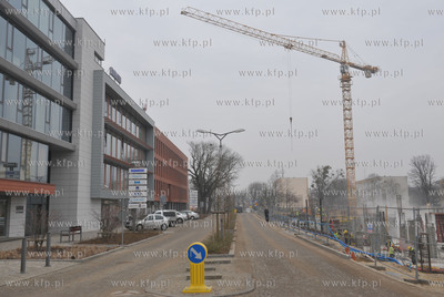 Gdansk Wrzeszcz. Budowa przez firme Hossa osiedla Garnizon....