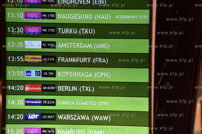 Gdansk. Port Lotniczy Gdańsk im. Lecha Wałęsy. Inauguracyjny...