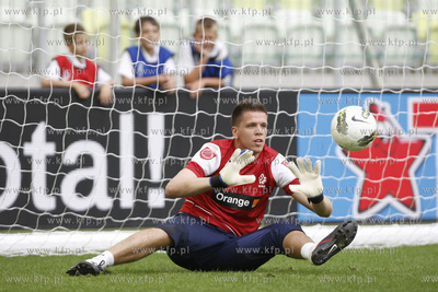 Gdansk. Stadion pilkarski PGE Arena.Trening druzyny...