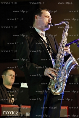 Gdańsk. Ratusz Staromiejski. Benefis saksofonisty...