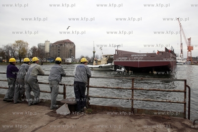 Stocznia Remontowa Shipbuilding SA. w Gdansku. Wodowanie...