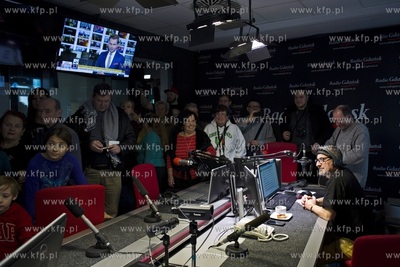 Dzień otwarty Radia Gdańsk. Nz. Tomasz Olszewski...