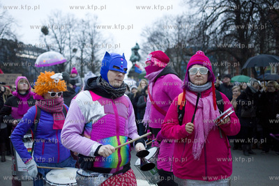 Międzynarodowy Strajk Kobiet. Przemarsz ulicami Gdańska....