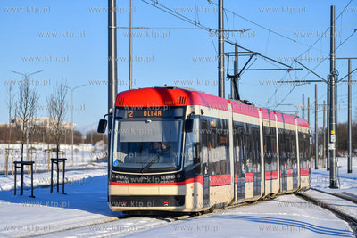 Tramwaj pesa jazz duo na pętli Ujeścisko. 14.02.2021...