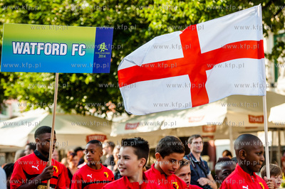 Gdansk. Dlugi Targ. Parad zawodnikow uczestniczacych...